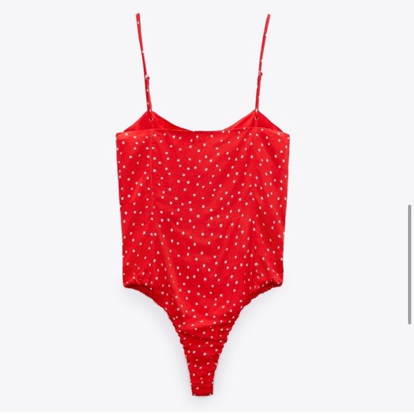 ❤️ Zara Red with white Stars Bodysuit - Picture 10 of 11
